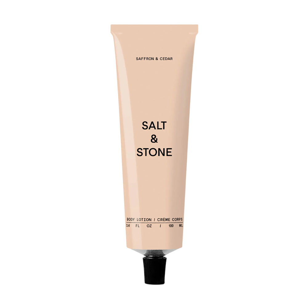 SALT & STONE Body Lotion Saffron & Cedar 100ml - Зволожувальний лосьйон для тіла з ароматом шафрану та кедру SALT & STONE Body Lotion Saffron & Cedar 100ml - Зволожувальний лосьйон для тіла з ароматом шафрану та кедру